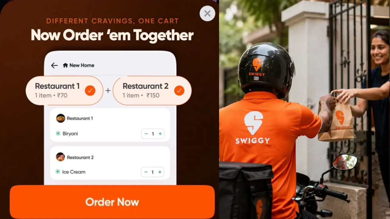 आता एकाच वेळी ५ वेगवेगळ्या रेस्टॉरंटमधून मागवा आवडतं जेवण; Swiggy ने लाँच केले ‘Multi Restaurant Ordering’ फीचर!