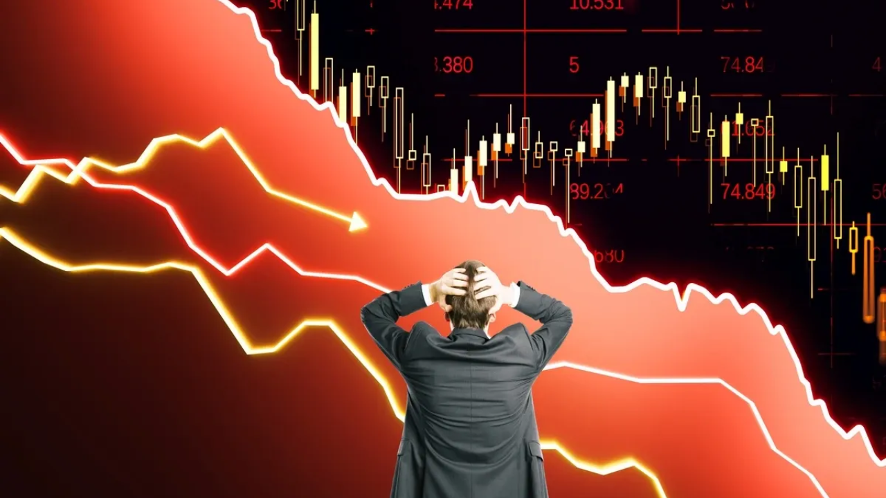 Share Market Crash : भारतीय शेअर बाजार पुन्हा कोसळला! HDFC Bank चा शेअर धडाम; Nifty 22400 च्या खाली