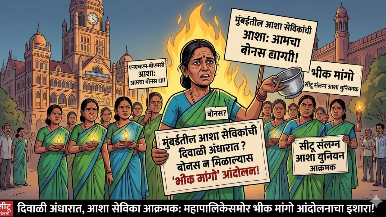 Asha Workers : मुंबईतील आशा सेविकांची दिवाळी अंधारात? बोनस न मिळाल्यास ‘भीक मांगो’ आंदोलनाचा इशारा!