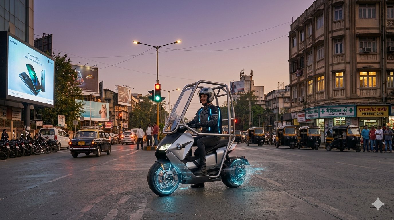 BMW Vision CE : स्टँडशिवाय स्वतःच उभी राहणार BMW ची इलेक्ट्रिक बाइक! भारतात पेटंट, काय आहेत खास फीचर्स?