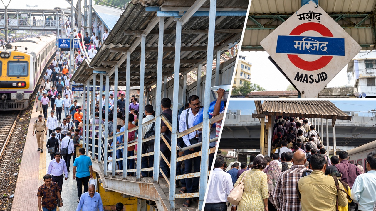 Central Railway: लोकल वेळेवर, तरी कार्यालयात लेटमार्क! मशीद स्थानकातील गैरसोयीला ‘नवराष्ट्र’ने फोडली वाचा