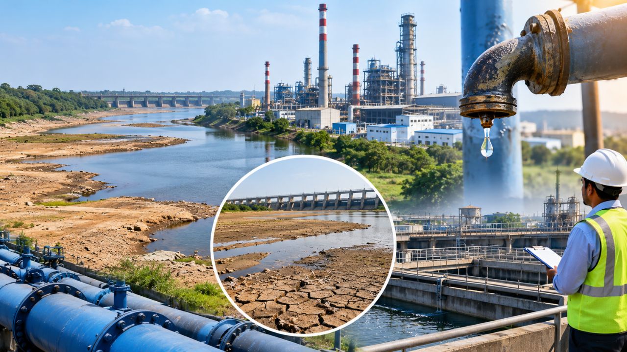 Chandrapur News: चंद्रपुरात पाणीटंचाईचे संकट! वर्धा नदीतील पाणीसाठा घटल्याने चिंता, जलसंकटावर कायमस्वरूपी उपायाची गरज