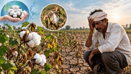Chandrapur News: कापूस उत्पादकांवर दुष्काळाचे संकट; उत्पादनात 35-50% घट होण्याची शक्यता, पंचनामे आणि सर्वेक्षणाला सुरुवात