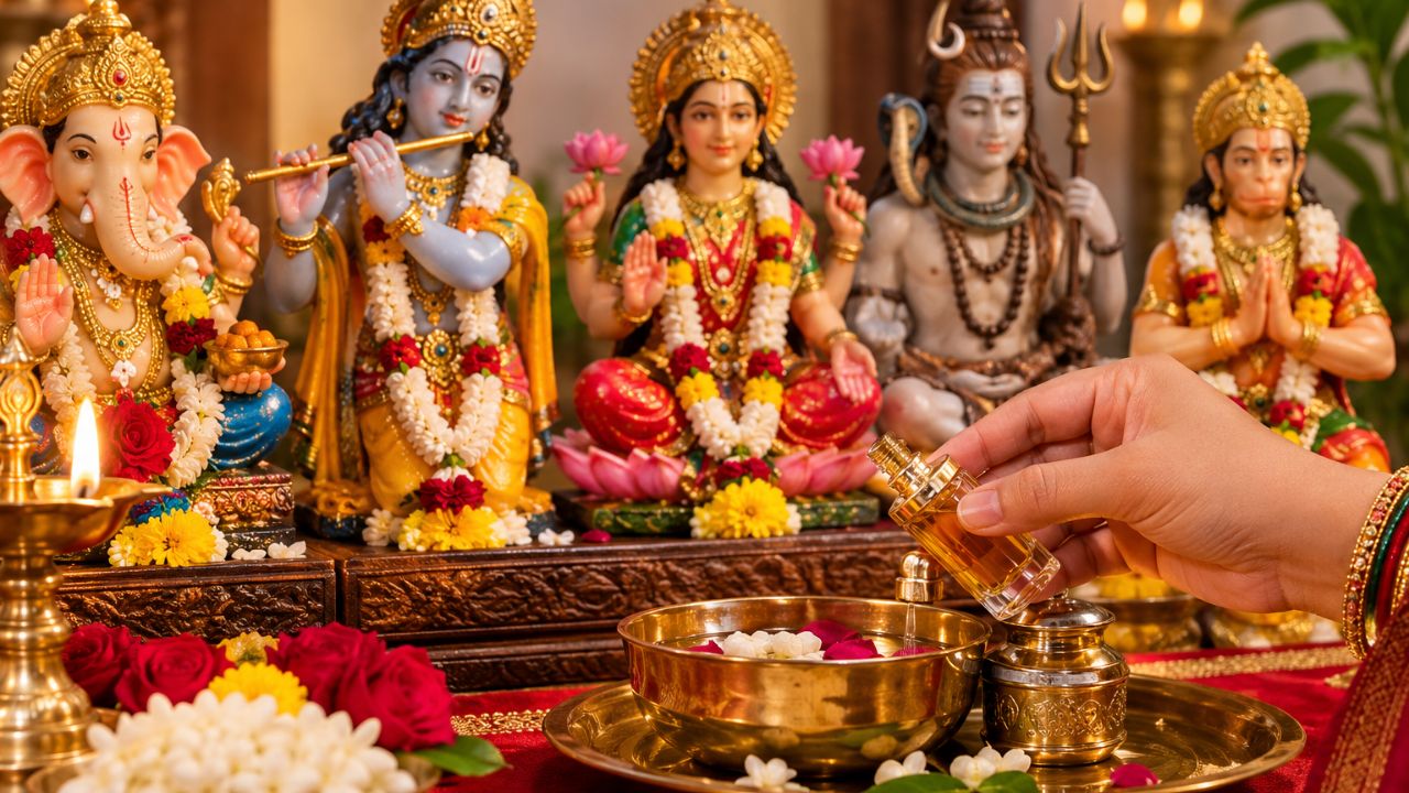 Dev Puja Rules: देवपूजेत अत्तराचा उपयोग करण्याचे महत्त्व काय? कोणत्या देवतेच्या पूजेत घ्यावी विशेष