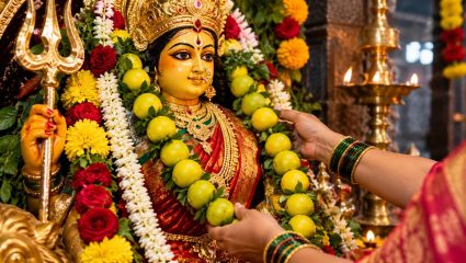Devi Puja: देवीला लिंबाची माळ का अर्पण करतात? जाणून घ्या पौराणिक कथा आणि धार्मिक महत्त्व