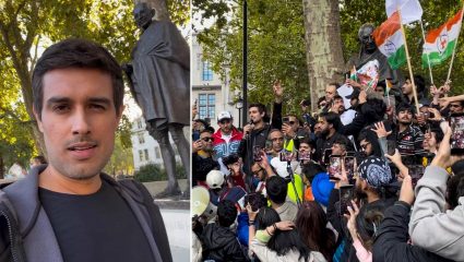London Protest: लंडनमध्ये ध्रुव राठीच्या रॅलीवरून राडा; दोन भारतीय गट आमनेसामने, लंडन पोलिसांना करावा लागला हस्तक्षेप