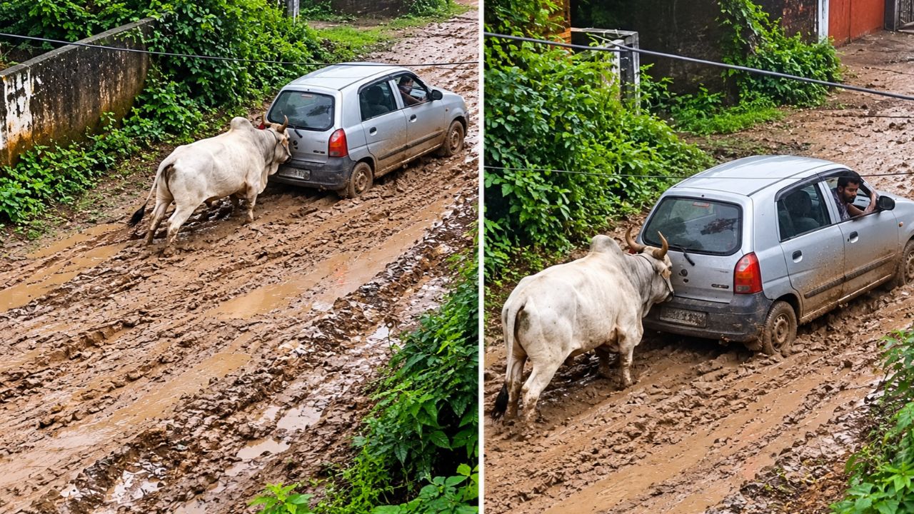 Bull Viral Video: चिखलात अडकली कार, अन् बैलाने केली मदत! VIDEO पाहून नेटकरीही थक्क