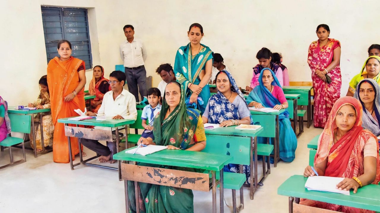 Jalgaon News: वय फक्त आकडा! एरंडोलमध्ये २ हजार आजी-आजोबांची साक्षरता परीक्षा, ३० जण गैरहजर