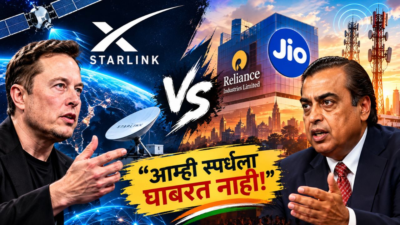 Mukesh Ambani-Elon Musk: मस्क यांच्या Starlink ला अंबानींचं सडेतोड उत्तर! म्हणाले, ‘आम्ही स्पर्धेला घाबरत नाही’