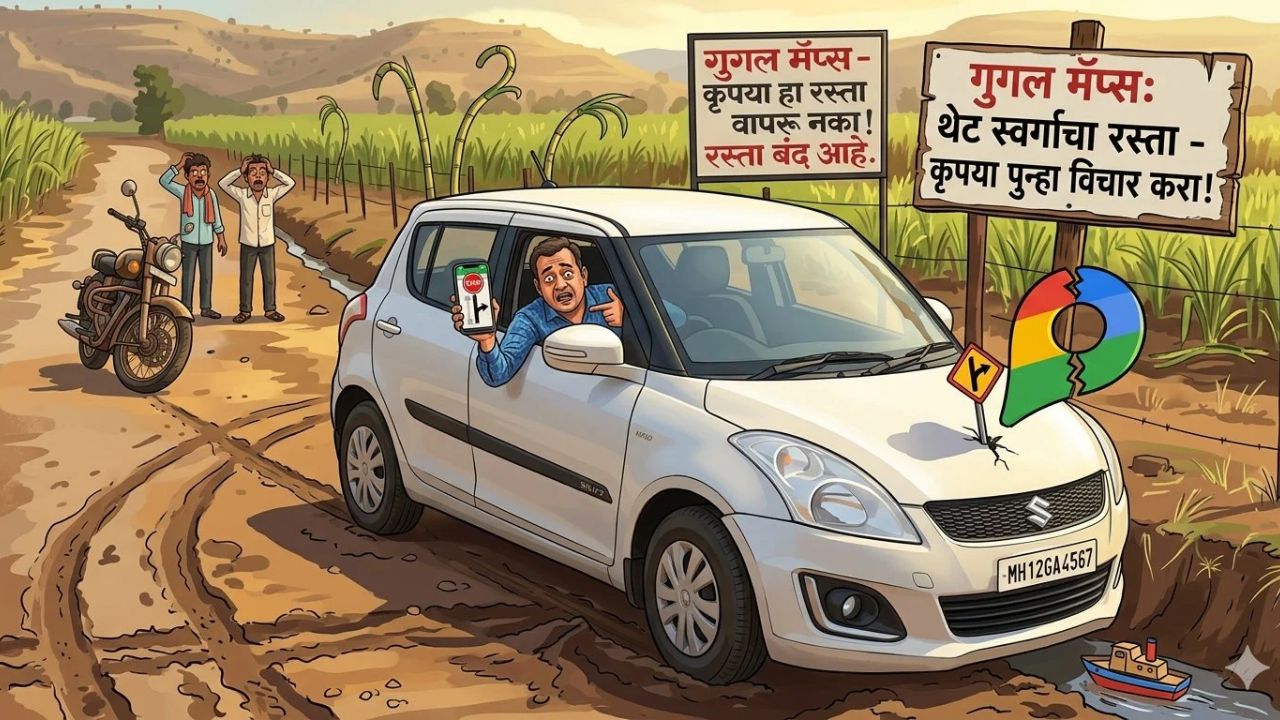 Google Maps चा नाद नको गं बाई! ग्वाल्हेर अपघातानंतर पुन्हा प्रश्न ऐरणीवर; चुकीच्या मार्गाला जबाबदार कोण?