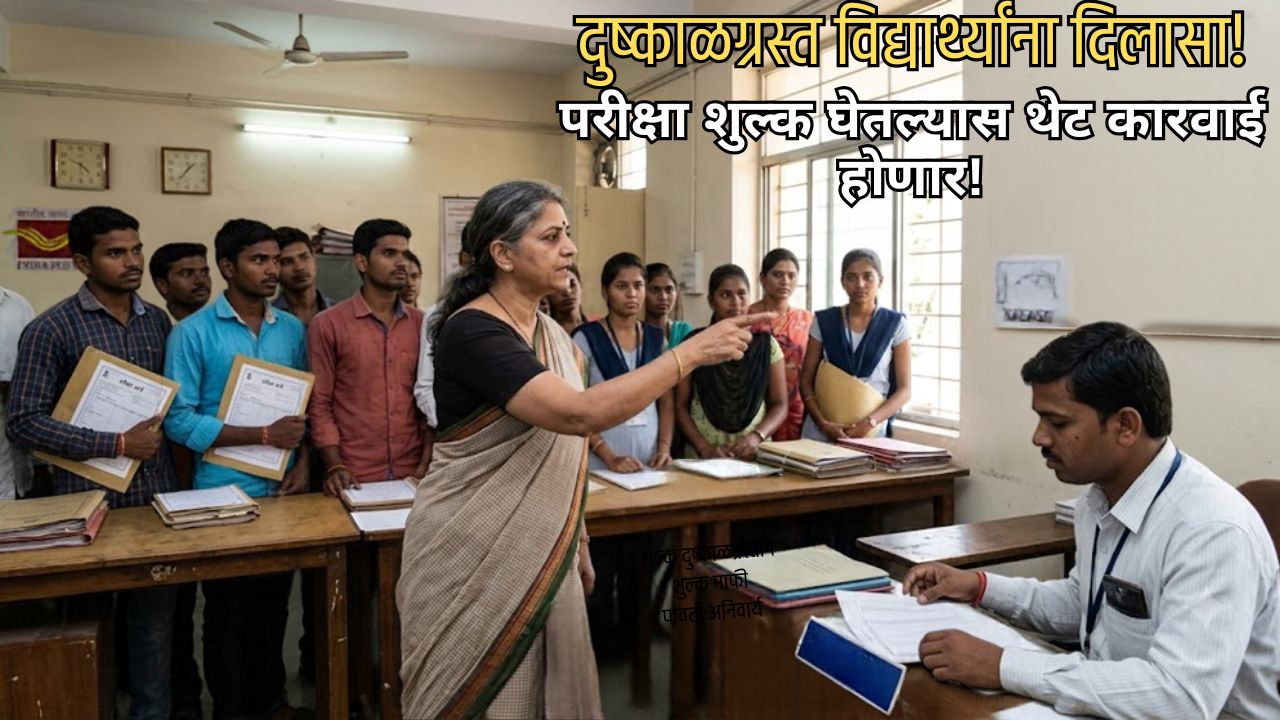 Students Exam Fee: दुष्काळग्रस्त विद्यार्थ्यांना दिलासा! परीक्षा शुल्क घेतल्यास थेट महाविद्यालयावर कारवाई होणार