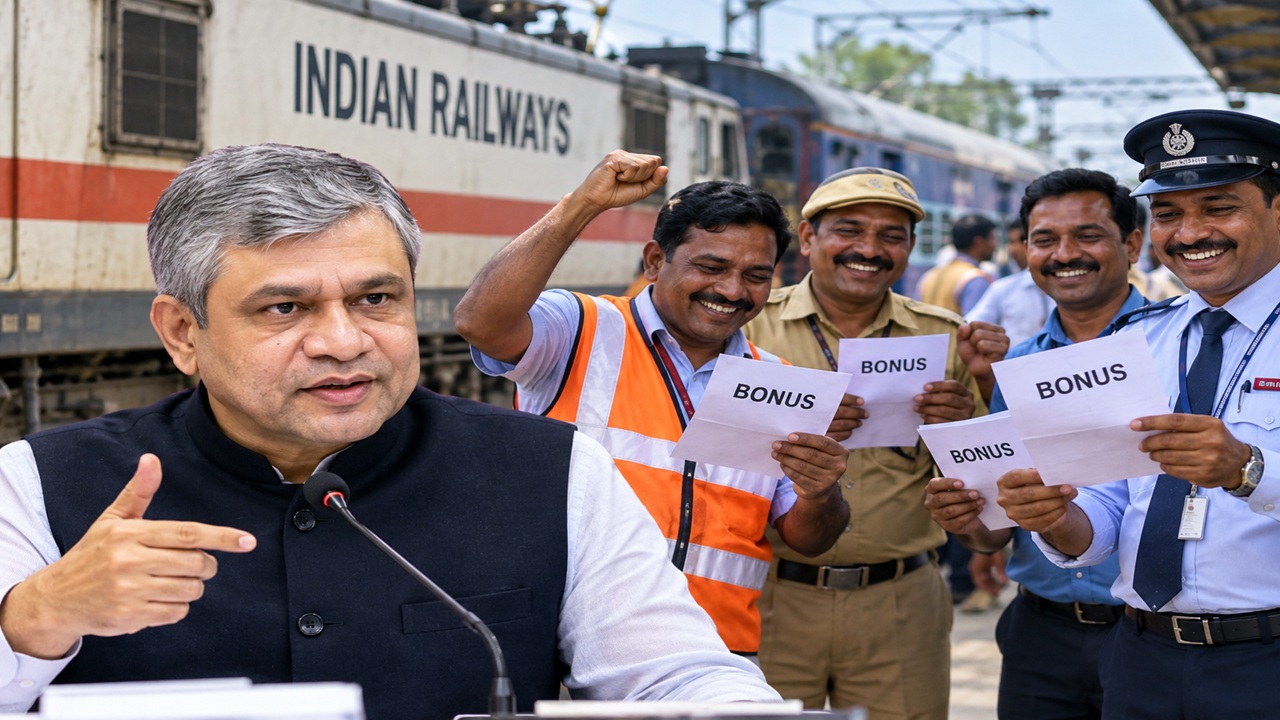 Railway Bonus 2026: रेल्वे कर्मचाऱ्यांसाठी आनंदाची बातमी! ७८ दिवसांचा बोनस मंजूर; कोणाला किती पैसे मिळणार? जाणून घ्या…