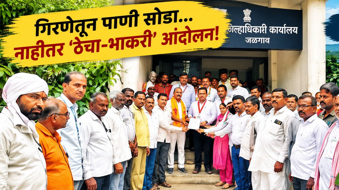 Jalgaon News: ठेचा-भाकरी घेऊन जिल्हाधिकारी कार्यालय गाठणार! गिरणेच्या पाण्यासाठी आंदोलनाचा इशारा