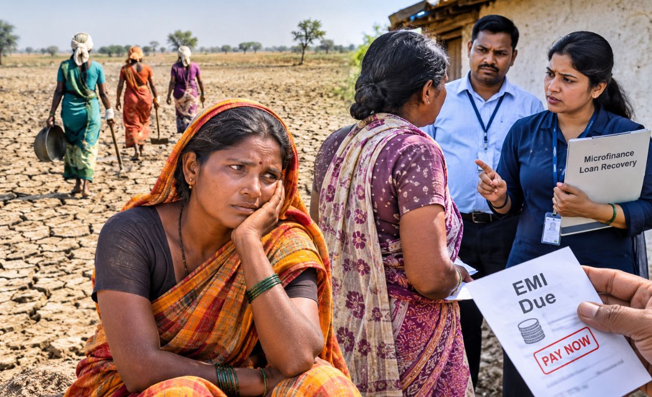 Jalna Drought : दुष्काळात महिला मजुरांना काम मिळेना; मायक्रोफायनान्स कंपन्यांकडून वसुली सुरूच