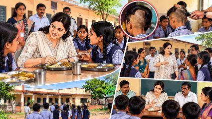 Chandrapur News: अर्धमुंडणाच्या फोटोवरून वाद; अपर आयुक्तांची आश्रमशाळेत धडक, विद्यार्थ्यांसोबत केले भोजन