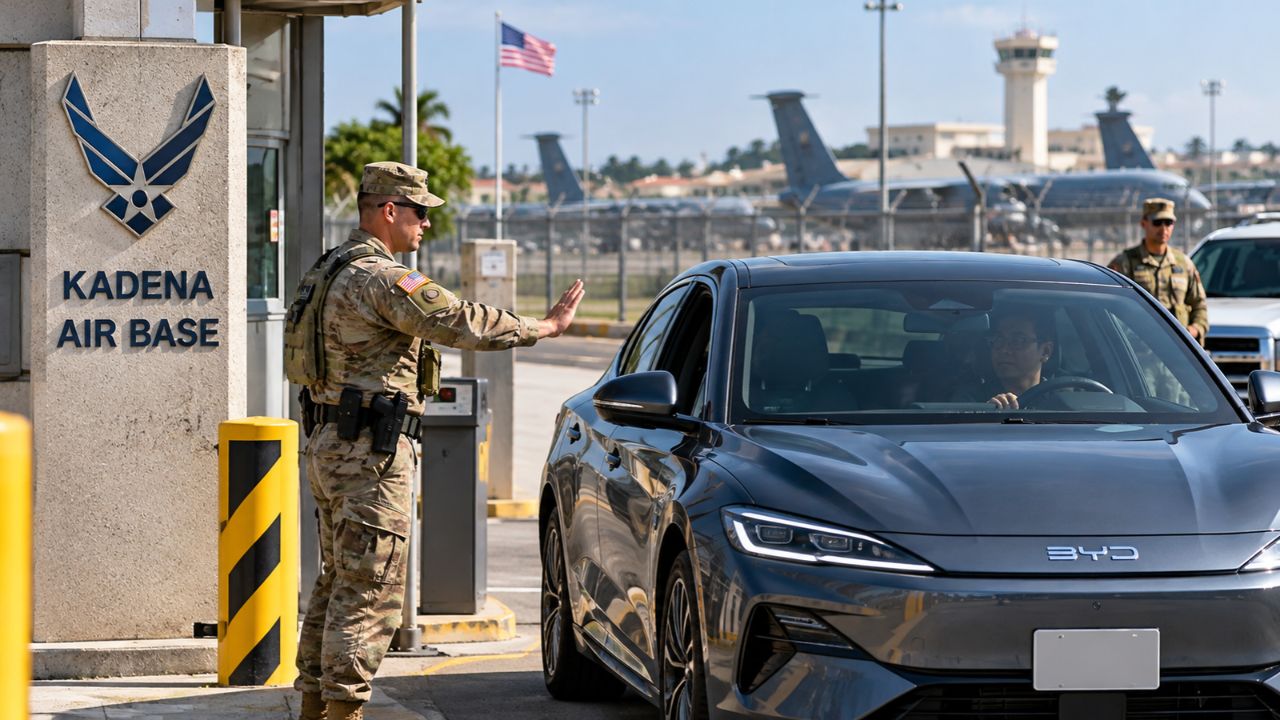 Japan News :अमेरिकेचा चीनला मोठा धक्का! जपानमधील महत्त्वाच्या लष्करी तळावर BYD वाहनांना प्रवेशबंदी