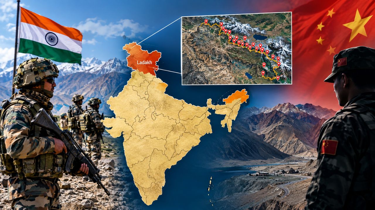 चीनला धक्का? लडाखमधील 28 ठिकाणांची नावे आता भारताच्या अधिकृत नकाशावर; गोगरा-हॉट स्प्रिंगचाही समावेश