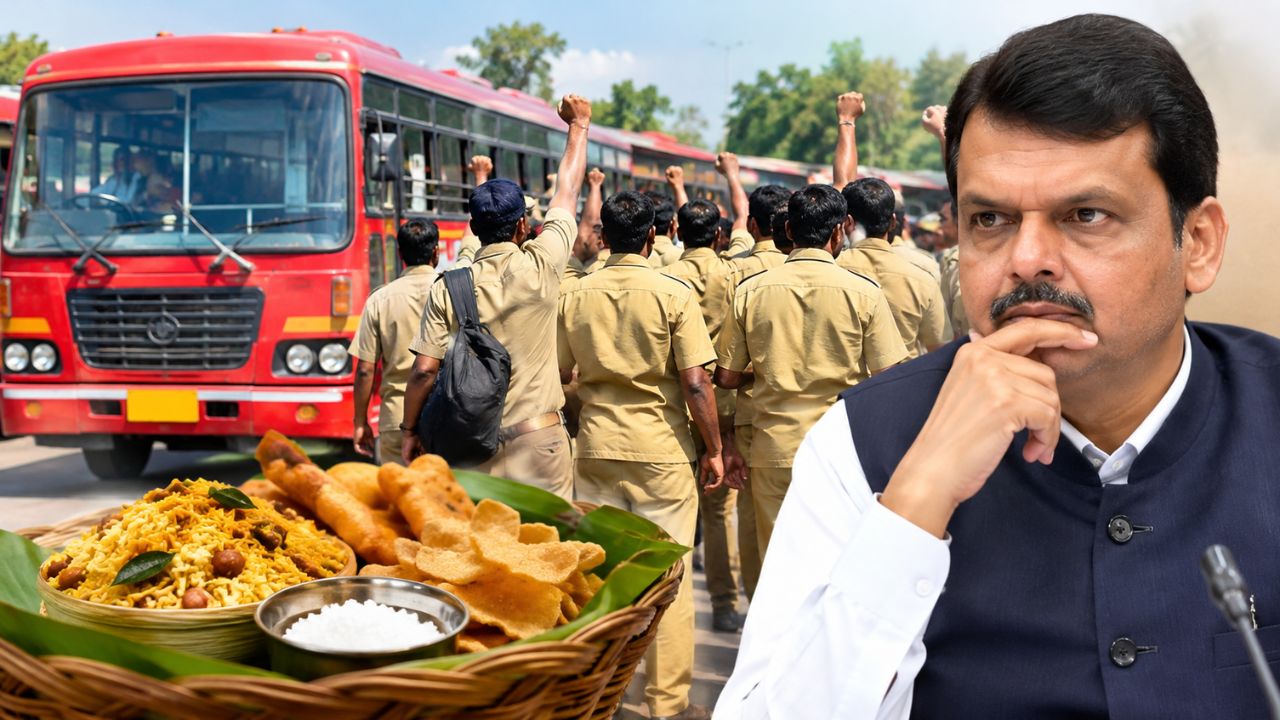 MSRTC employees: एसटी कर्मचाऱ्यांच्या मागण्यांकडे दुर्लक्ष? मुख्यमंत्र्यांना ‘खारा दिवाळी फराळ’ पाठवण्याचा संघटनेचा इशारा