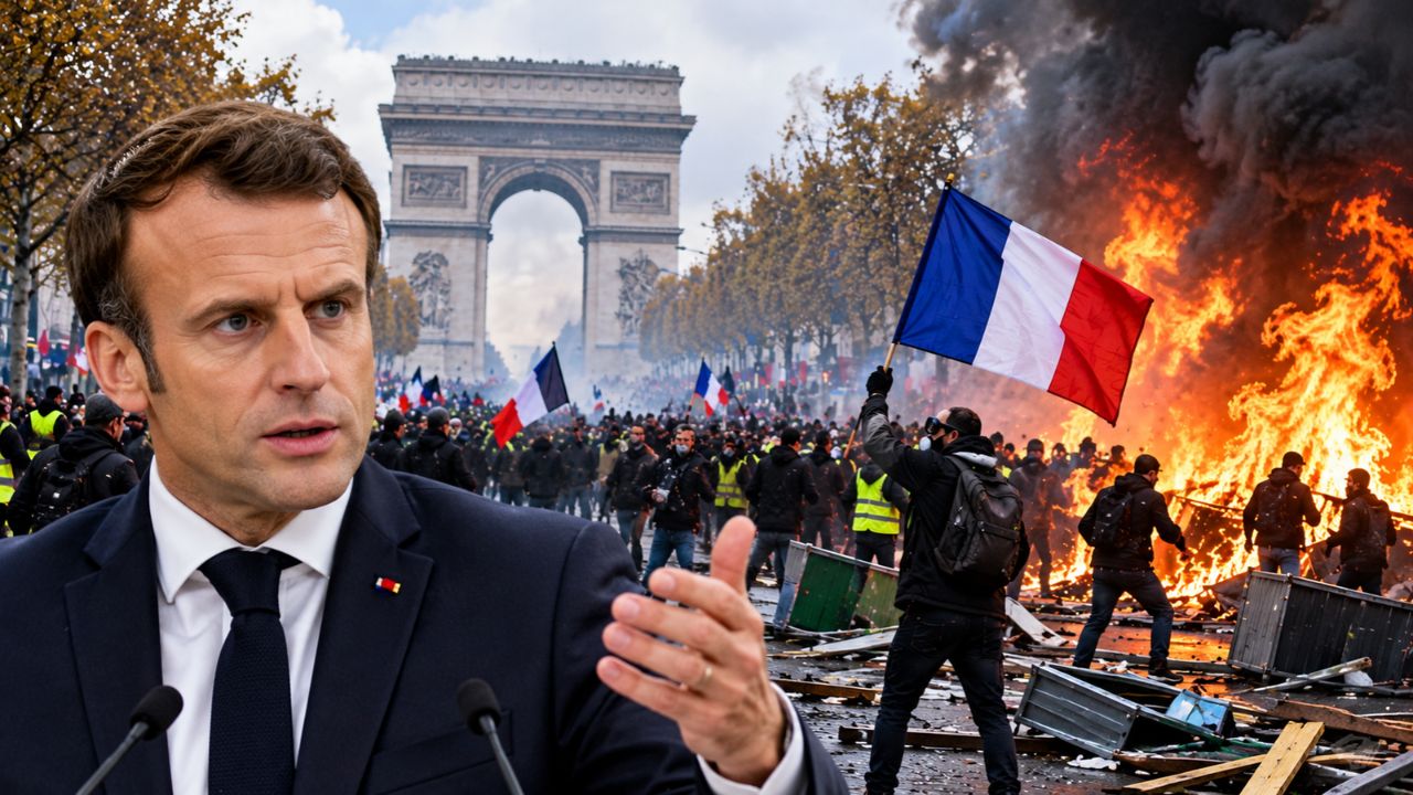 France News : आमच्या देशातील उद्रेकाला मध्यपूर्वेतील युद्ध जबाबदार ; फ्रान्स राष्ट्राध्यक्ष मॅक्रॉन