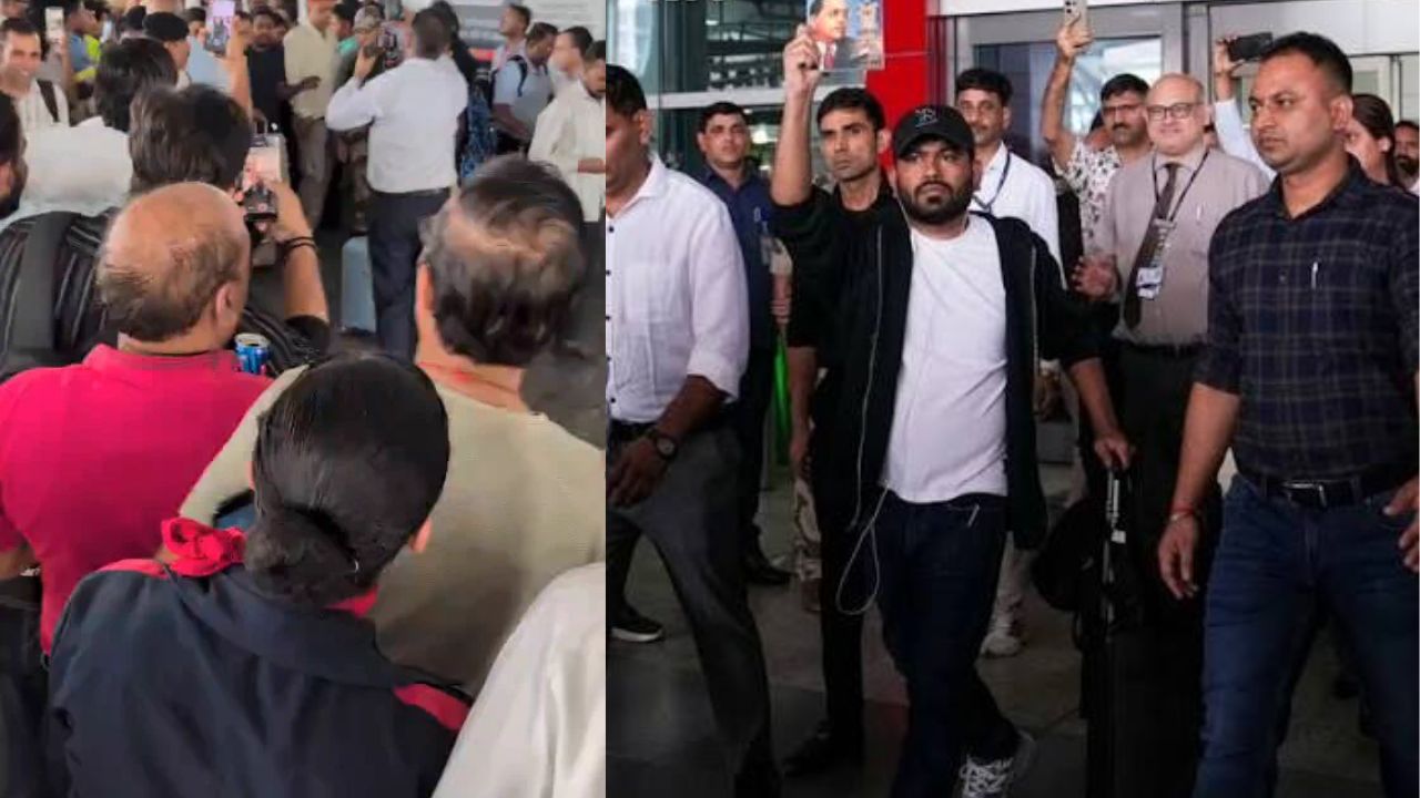 Abhijeet Dipke Delhi Airport: हा देश का बरबाद करतोय..; अभिजीत दीपकेंविरोधात घोषणाबाजी; असं दिलं उत्तर?