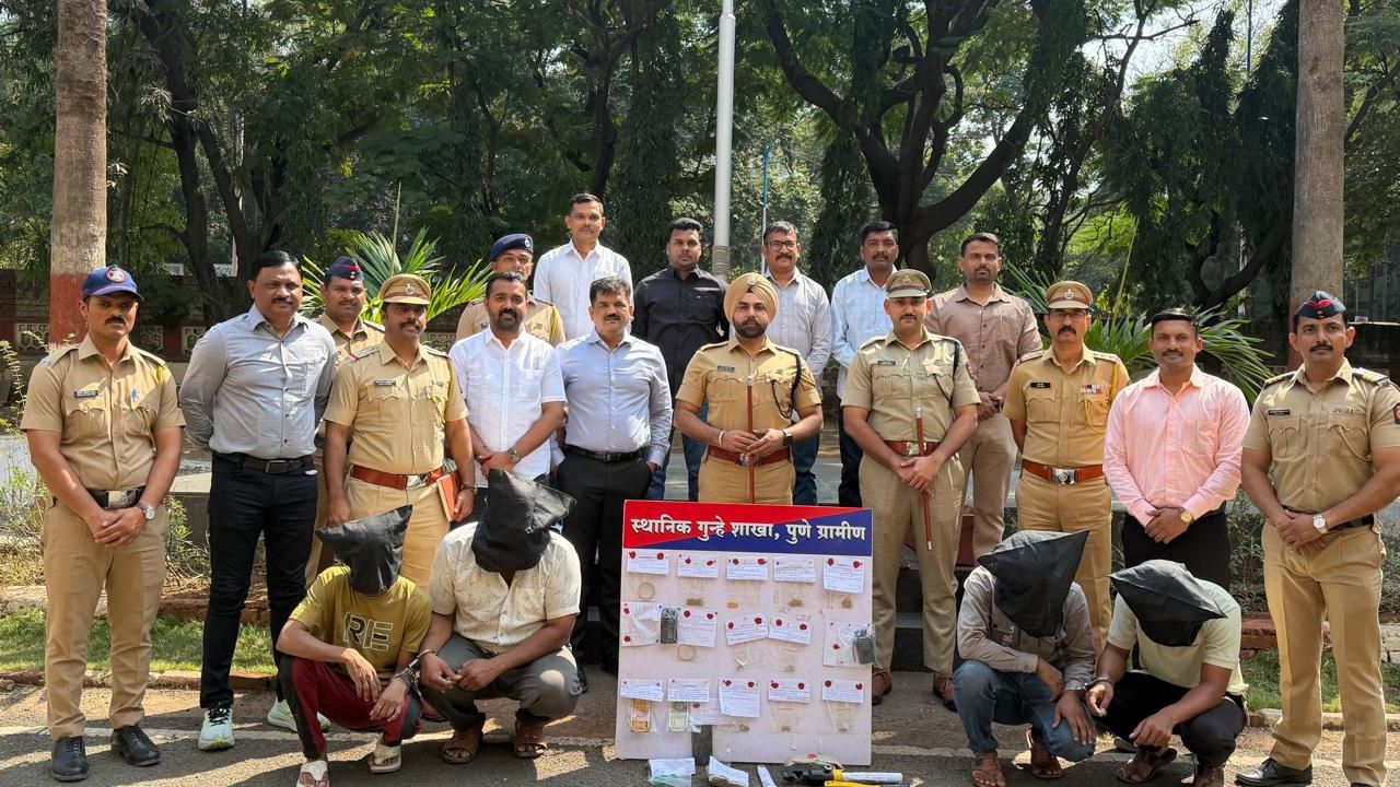 Otur Crime News: जुन्नर तालुक्यात घरफोड्या करणारी आंतरजिल्हा टोळी जेरबंद; ३८ लाख ५० हजारांचा मुद्देमाल जप्त