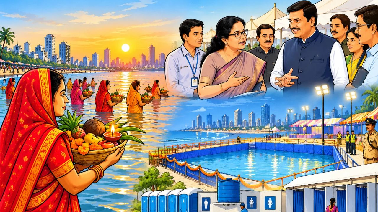 Mumbai Chhath Puja : मुंबईत छठपूजेसाठी महापालिकेचा मास्टर प्लॅन! परवानग्यांसाठी ‘एक खिडकी योजना’, भाविकांना मिळणार सुविधा