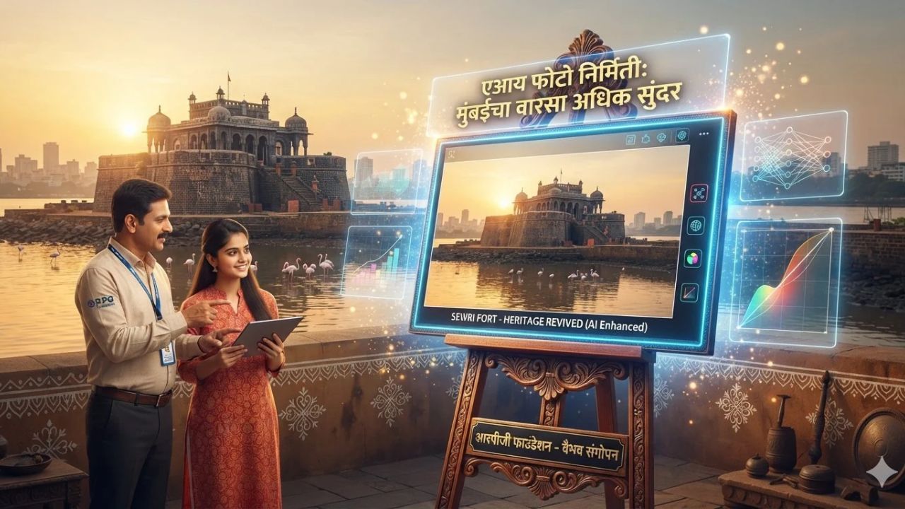Mumbai Heritage Conservation : मुंबईच्या ऐतिहासिक वारशाला नवी झळाळी! शिवडी किल्ला आरपीजी फाउंडेशनकडे, वरळी किल्ल्याचेही संवर्धन