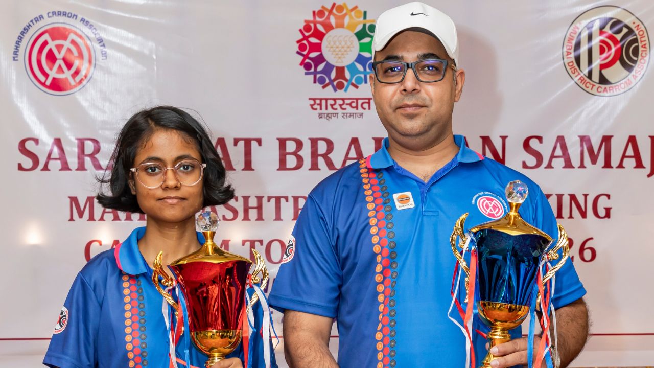 Carrom Tournament : राज्य मानांकन स्पर्धा, सोनाली – घुफ्रान सारस्वत चषकाचे मानकरी