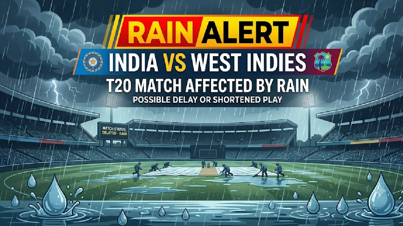 IND Vs WI: उद्या क्रिकेटचा नव्हे तर पावसाचा खेळ? भारत-वेस्ट इंडिज टी 20 सामना होणार की नाही?