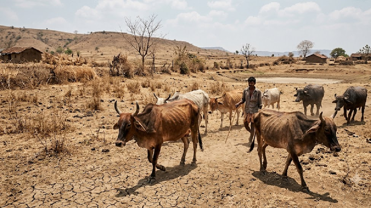 Maharashtra Drought: भेगाळलेली जमीन अन् उपाशी जनावरे! डॉ. नीलम गोऱ्हेंनी दिले ‘हे’ निर्देश