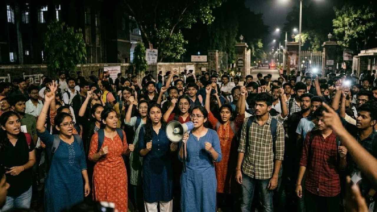 शिक्षणाच्या प्रांगणात विद्यार्थिनींची सुरक्षा वाऱ्यावर? Pune University मध्ये ‘त्या’ रात्री नेमके काय घडले?