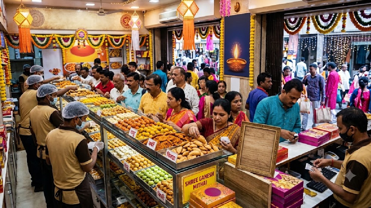 Diwali 2026: महागाईतही पुणेकरांची दिवाळी गोड, बाजारात खरेदीचा उत्साह; मिठाई, फराळाच्या दरांत तब्बल…