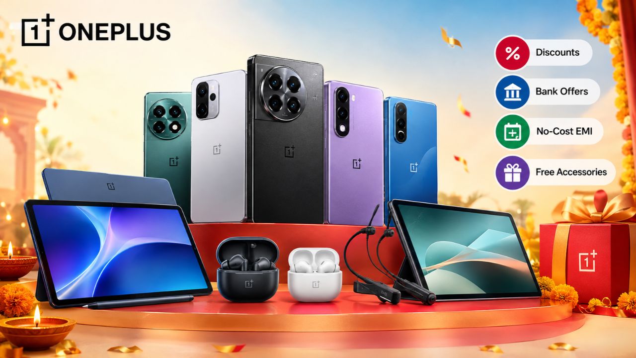 OnePlus चा दिवाळी धमाका! कंपनीच्या फेस्टिव्ह सेलमध्ये होणार पैशांची बचत, स्मार्टफोनपासून इअरबड्सपर्यंत मिळणार मोठ्या ऑफर्स
