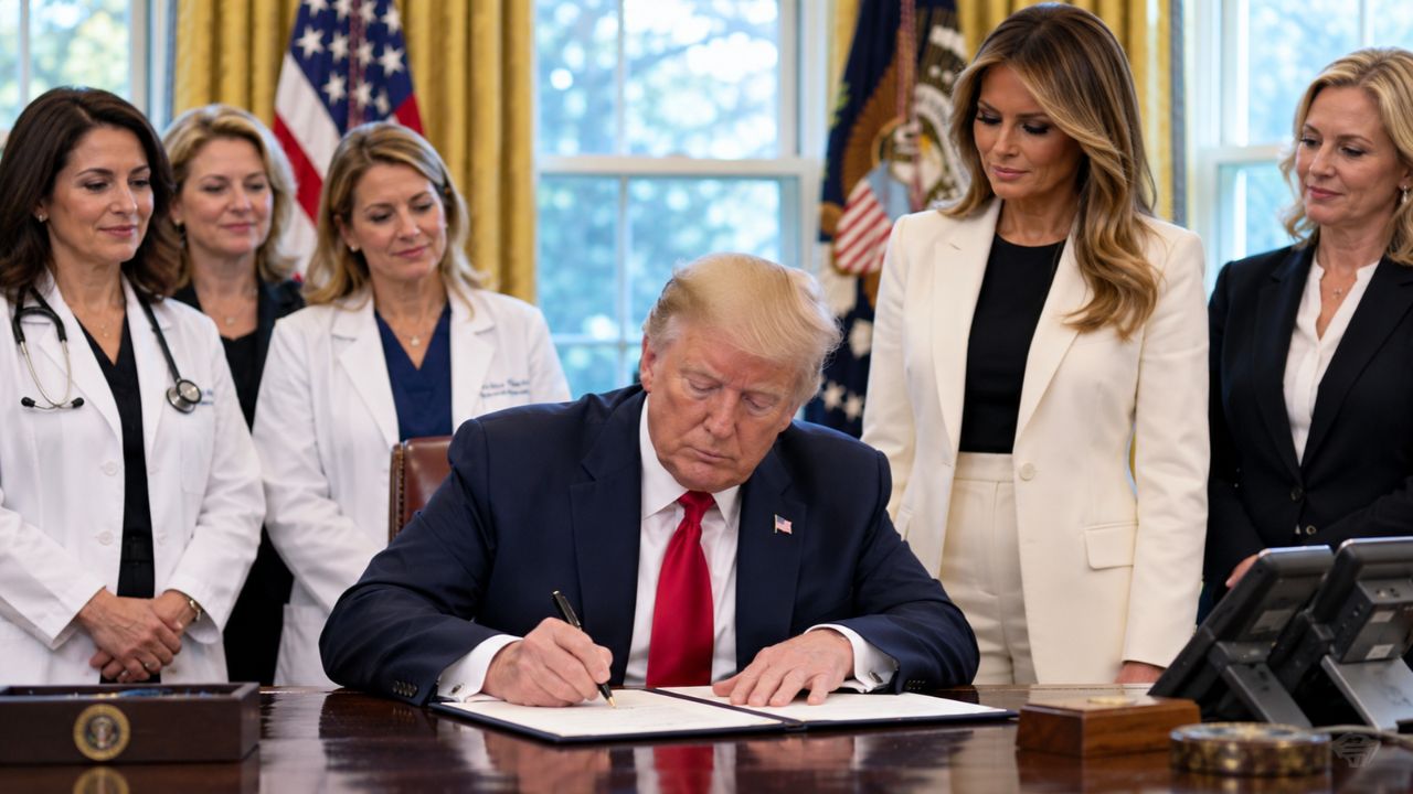 USA News : ट्रम्प यांचा मोठा निर्णय ;महिलांच्या आरोग्यसाठी व्हाईट हाऊसमध्ये विशेष टास्क फोर्स