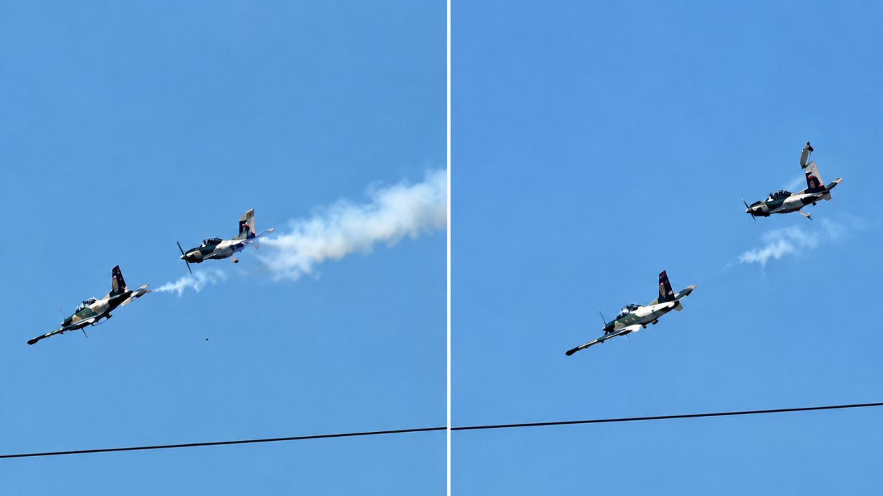 Philippines Plane Crash: हवेतच झाला चक्काचूर! फिलीपिन्समध्ये 2 लष्करी प्रशिक्षण विमानांची एकमेकांना टक्कर; 4 वैमानिकांचा मृत्यू