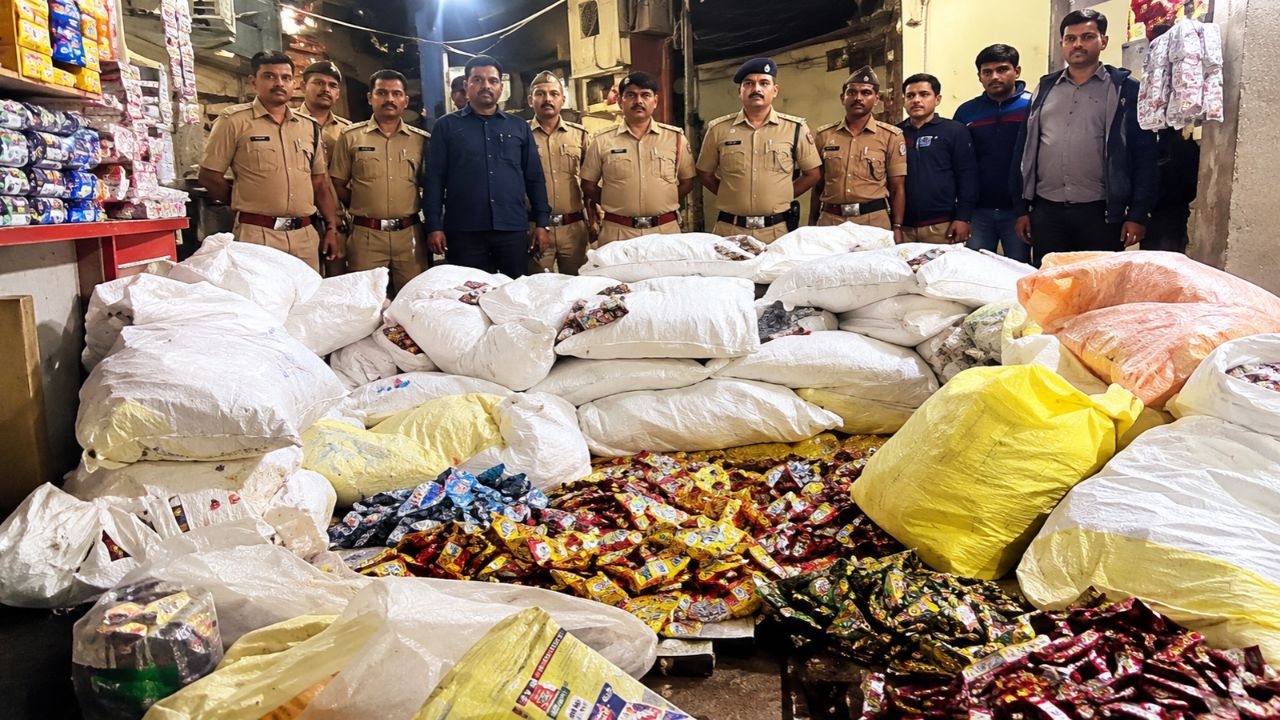 Nagpur News : एस्कॉर्ट पथकाची यशोधरानगरात कारवाई ;९ लाखांचा गुटखा, पानमसाला जप्त