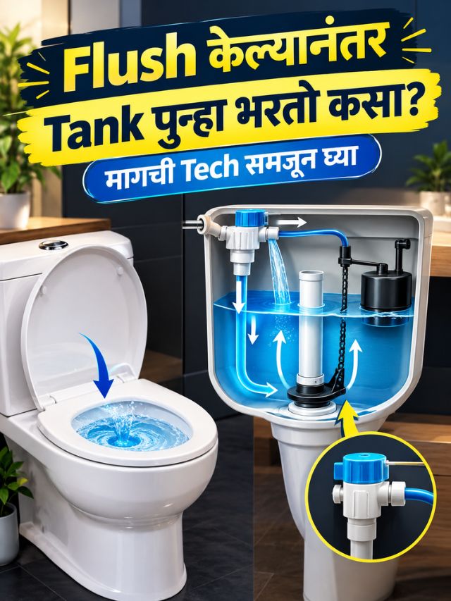 Flush केल्यानंतर Tank पुन्हा भरतो कसा? मागची Tech समजून घ्या