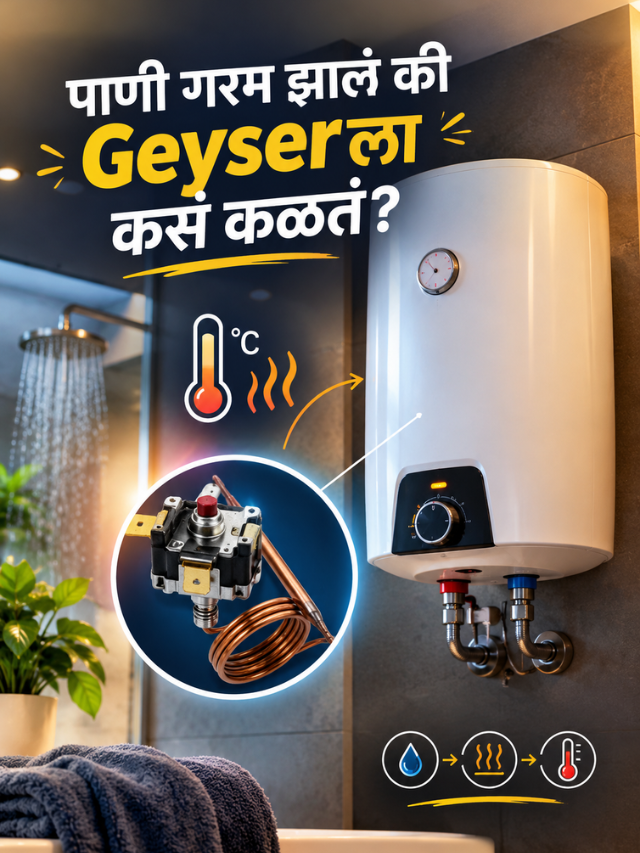 पाणी गरम झालं की Geyserला कसं कळतं?