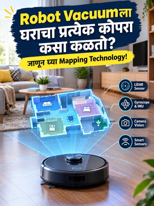 Robot Vacuum घराचा Map स्वतः कसा बनवतो? जाणून घ्या भन्नाट Technology!