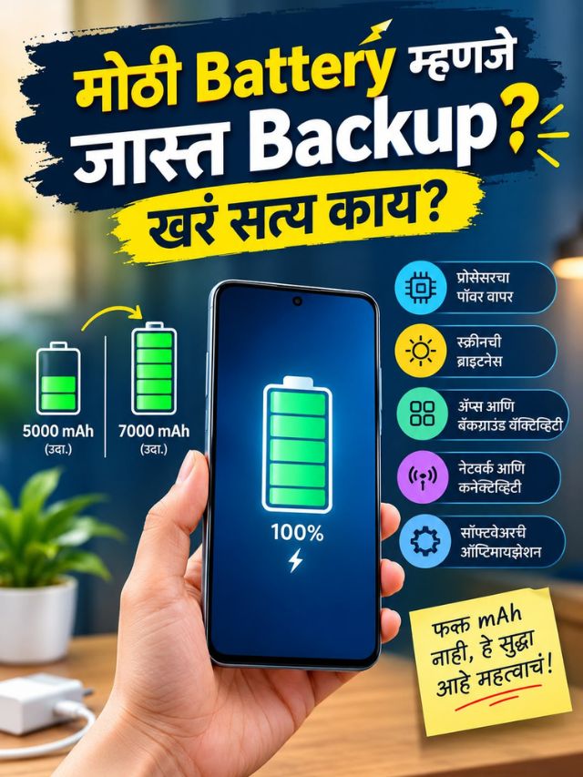 मोठी Battery म्हणजे जास्त Backup? खरं सत्य काय?