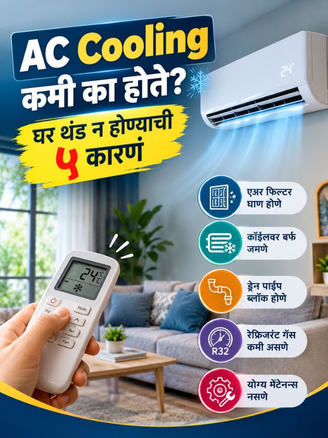 AC लावूनही घर थंड का होत नाही? या ५ चुका तपासा!