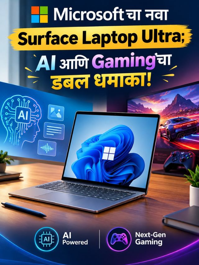 Microsoftचा नवा Surface Laptop Ultra; AI आणि Gamingचा डबल धमाका!