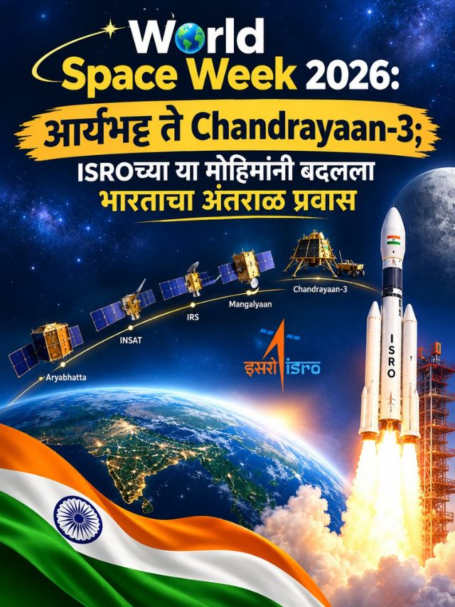 World Space Week 2026:आर्यभट्ट ते Chandrayaan-3; ISROच्या या मोहिमांनी बदलला भारताचा अंतराळ प्रवास