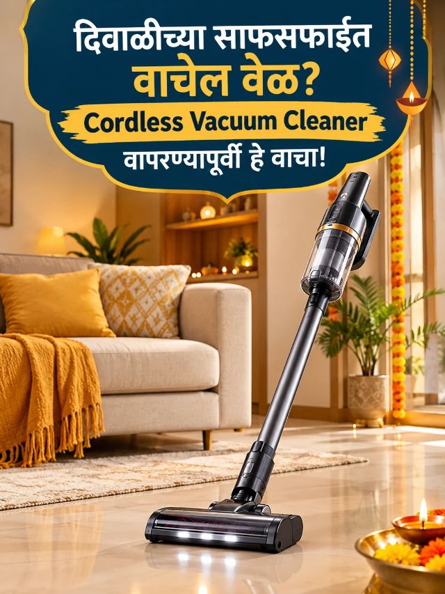 दिवाळीच्या साफसफाईत झाडूला सुट्टी? Cordless Vacuum Cleaner किती कामाचा?