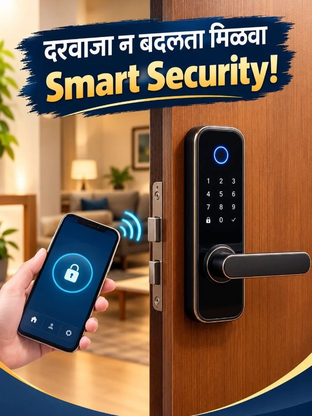 जुना दरवाजा आता होणार Smart! जाणून घ्या Smart Lock बसवण्याची ट्रिक!