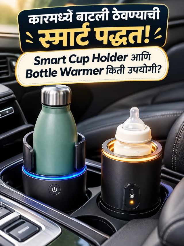 कारमध्ये बाटली ठेवण्याची स्मार्ट पद्धत! Smart Cup Holder आणि Bottle Warmer किती उपयोगी?