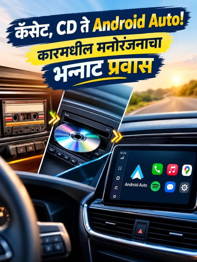 कॅसेट, CD ते Android Auto! कारमधील मनोरंजनाचा भन्नाट प्रवास