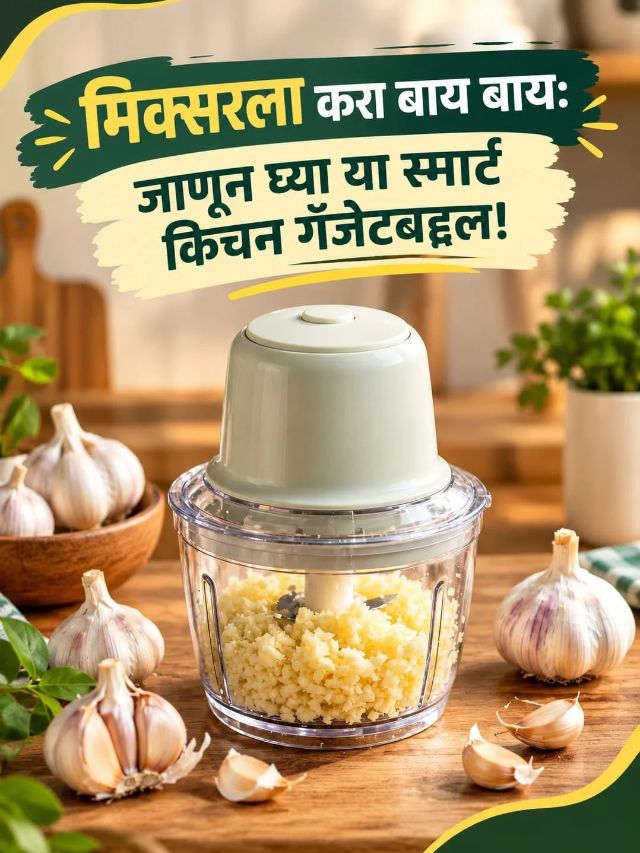 आलं-लसूण वाटण्यासाठी मिक्सरची गरज नाही? पाहा छोटी मशीन कसं करतं काम!