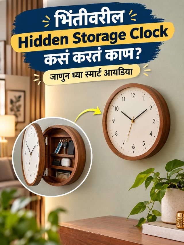 भिंतीवरील घड्याळातही असू शकतं लपलेलं स्टोरेज! ही अनोखी कल्पना कशी काम करते?