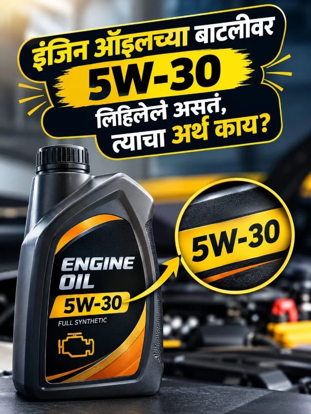 इंजिन ऑइलच्या बाटलीवर 5W-30 लिहिलेलं असतं, त्याचा अर्थ काय?
